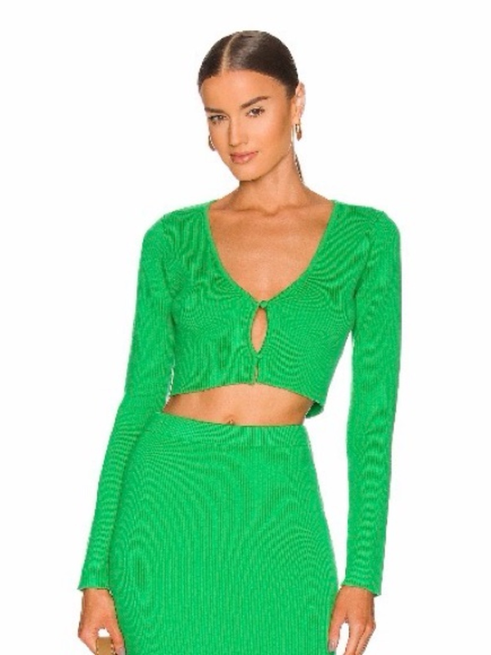 Revolve - AFEM Bright Green Cropped Cardigan